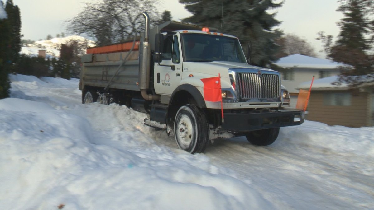 The City of Kelowna is asking for resident assistance in keeping streets clear so they can remove snow. 