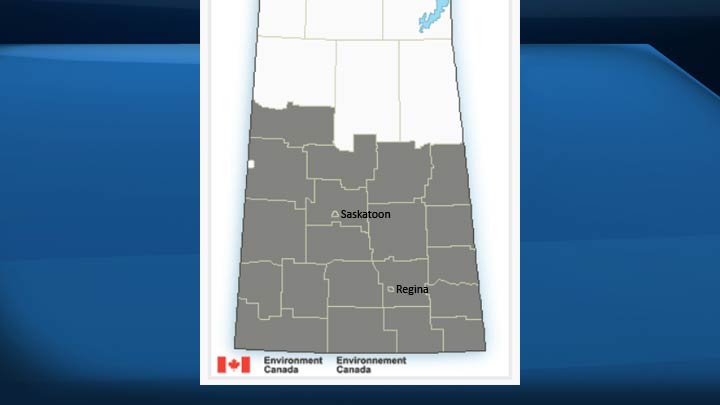 Environment Canada ends special weather statement for southern Saskatchewan.