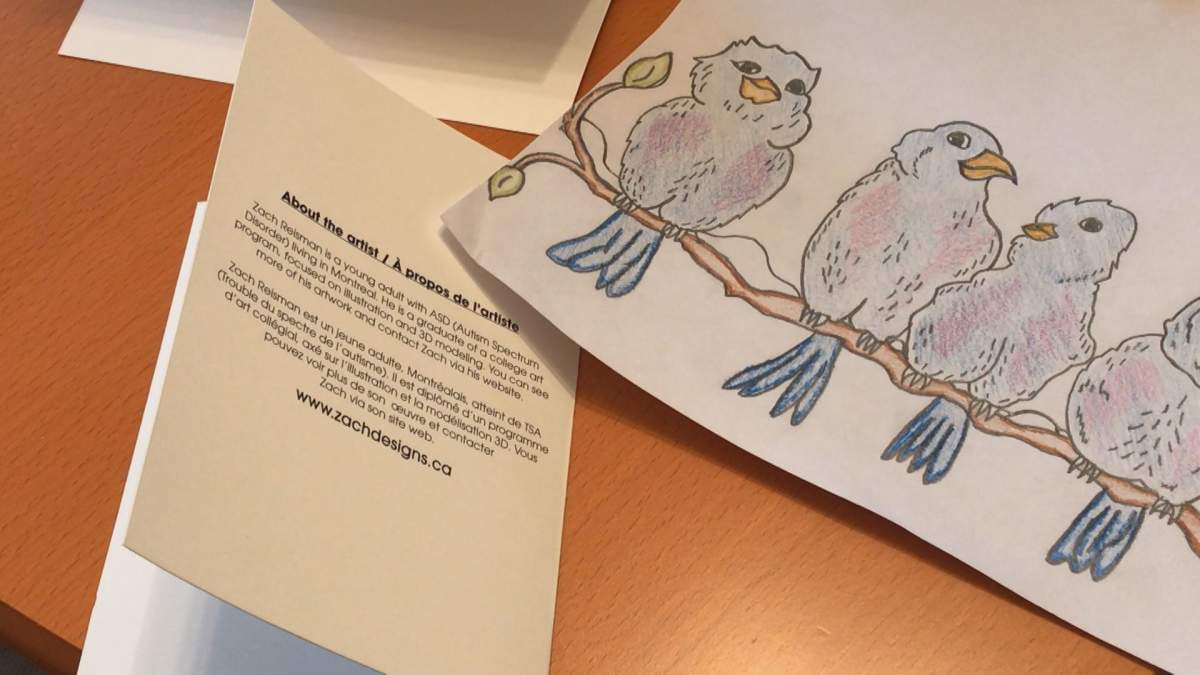 The back of one of Zach Reisman’s holiday cards.