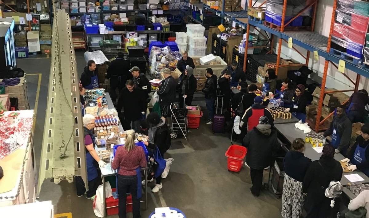 The size of the Surrey Food Bank's current location means it sometimes has to turn away food.