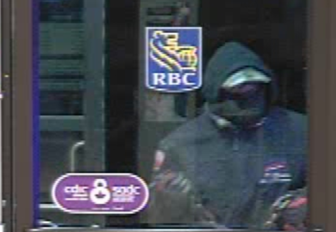 Police released photos of two suspects in a robbery that occurred at an RBC bank in Brant County on Dec. 5.