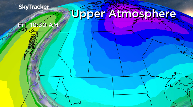 The polar vortex nudges nearer as we head toward Christmas weekend.