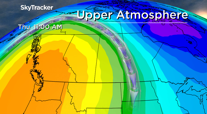 Upper ridge will build back in warmer air across the region later this week.