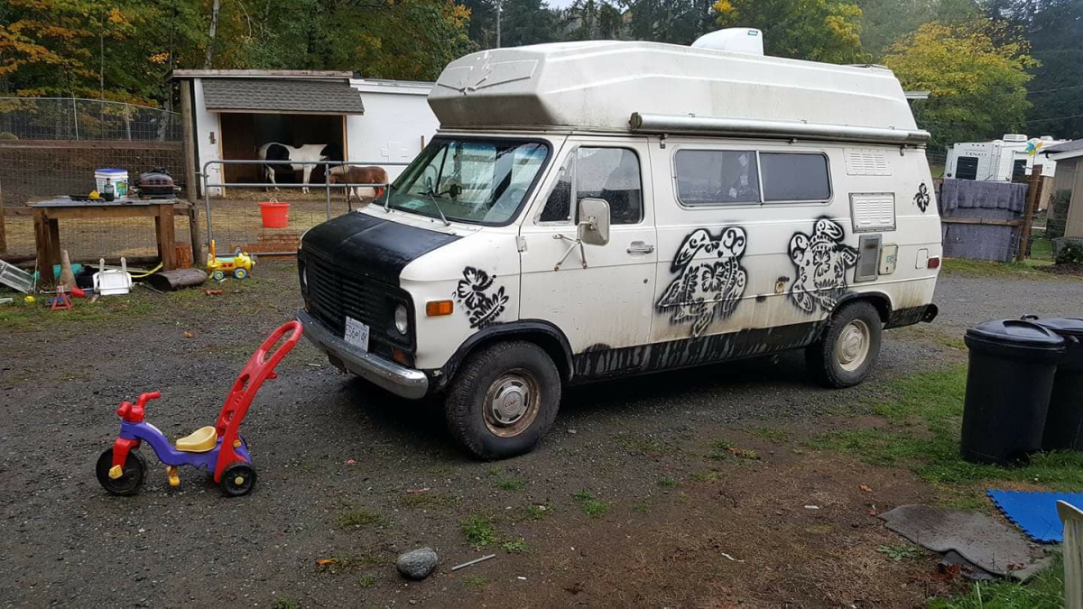 A father said this van was stolen off Heather Street in Vancouver as his son was treated for intestinal failure at BC Children's Hospital.