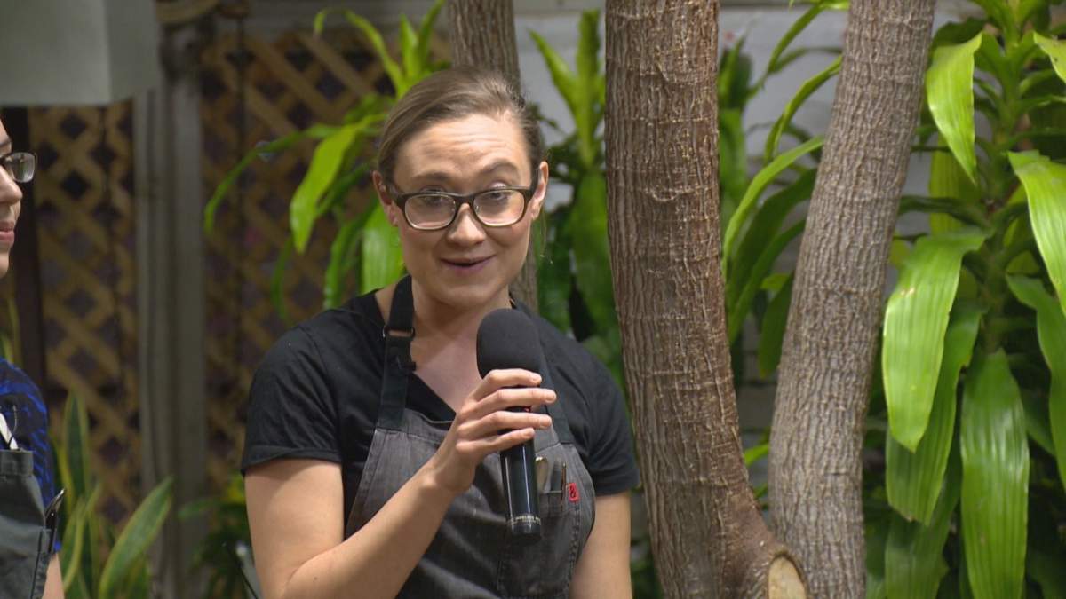 Katie Vinge-Riddell hosting a Supper Society pop-up in Regina in January 2015