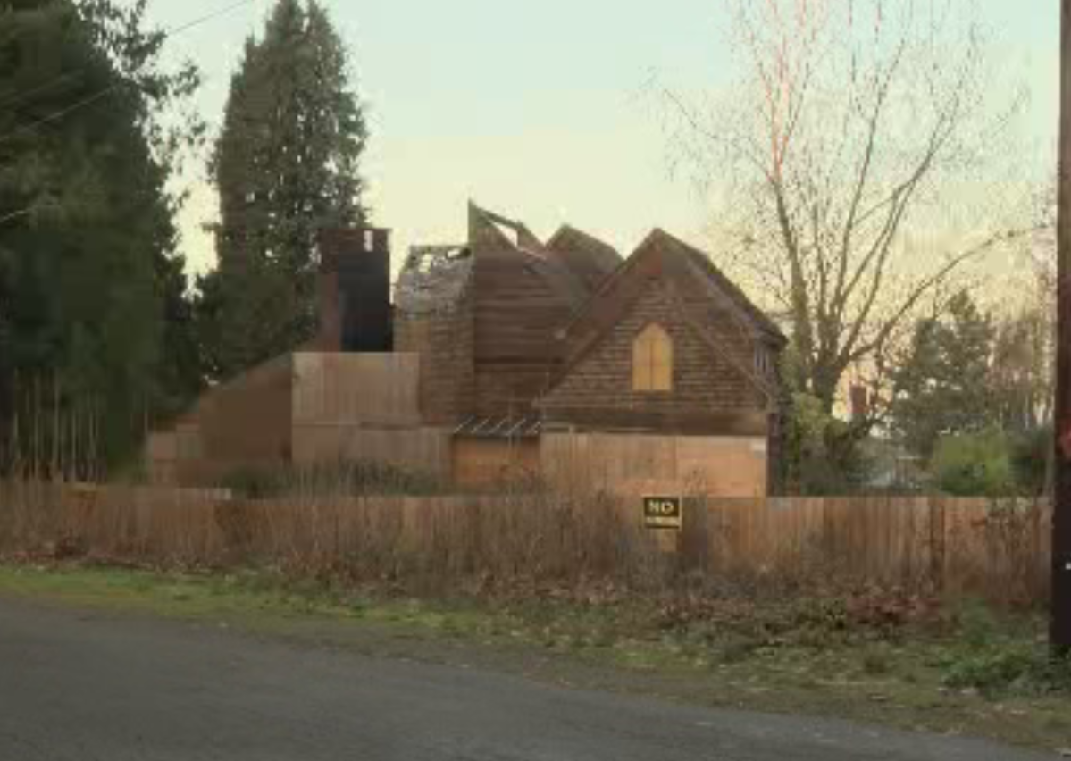 A derelict-looking home in West Point Grey.