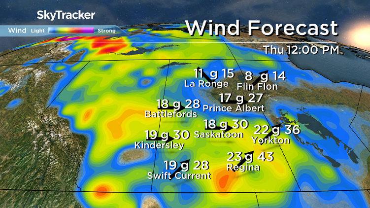 Winds will be a bit breezy during the day Thursday, but that’ll help mix down some milder air.
