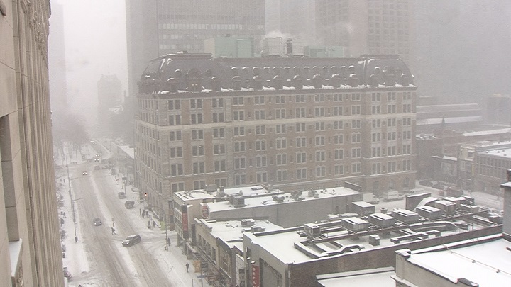 There's a winter storm warning in Montreal.