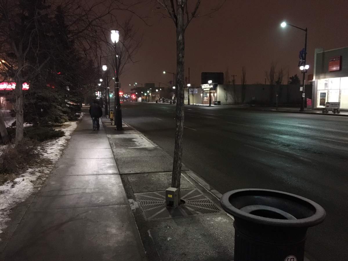 A man found injured late Wednesday night near 82 Street and 118 Avenue died early Thursday morning in hospital. January 25, 2018.