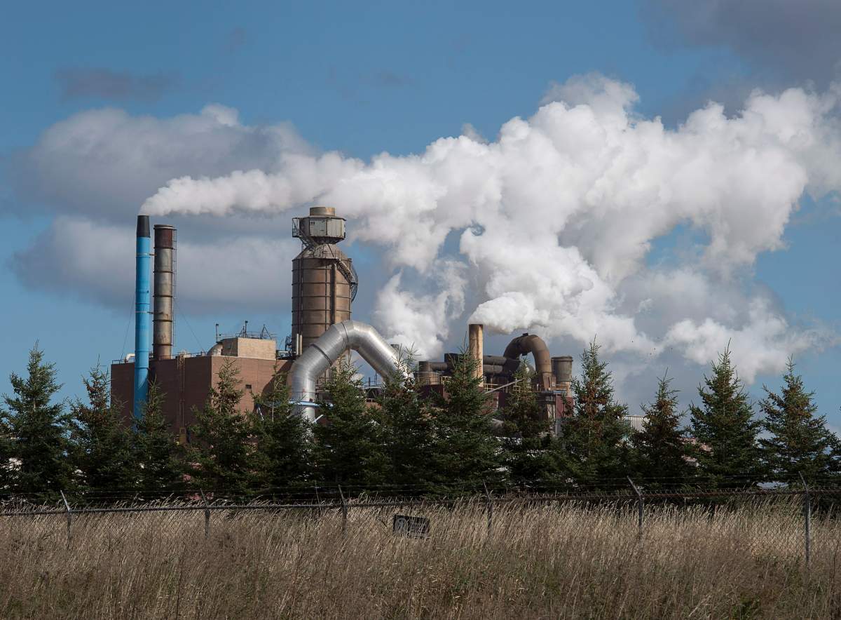 The Northern Pulp Nova Scotia Corporation mill is seen in Abercrombie, N.S. on Wednesday, Oct. 11, 2017.