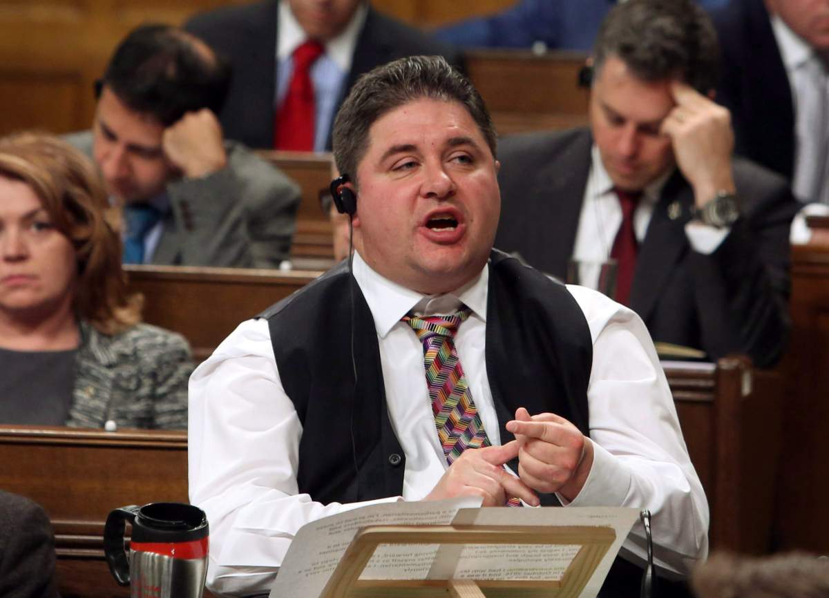 Disabilities Minister Kent Hehr is shown during Question Period in the House of Commons in Ottawa, Thursday, December 7, 2017. 