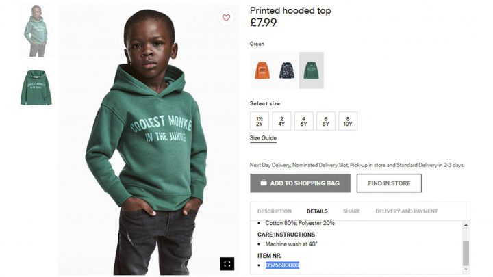 BUSINESS REPORT: H&M brand facing backlash for monkey hoodie and initial  'non-apology' - BC