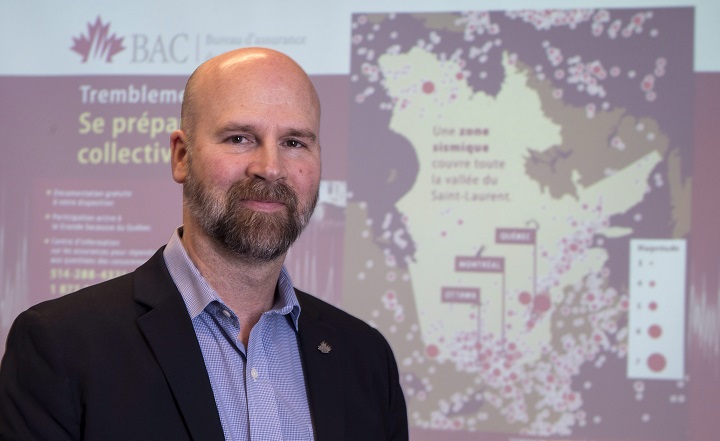Pierre Babinsky, spokesperson for the Insurance Bureau of Canada in Quebec, is seen Tuesday, January 9, 2018 in Montreal. While people in British Columbia are mindful of the fact they could eventually face some of the strongest earthquakes in the world, at least one study warns there's a lack of awareness of the risk in Eastern Canada. Saturday, Jan. 13, 2018.