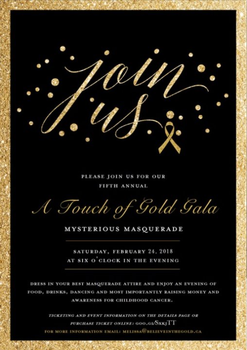 Believe in the Gold – Touch of Gold Gala - GlobalNews Events