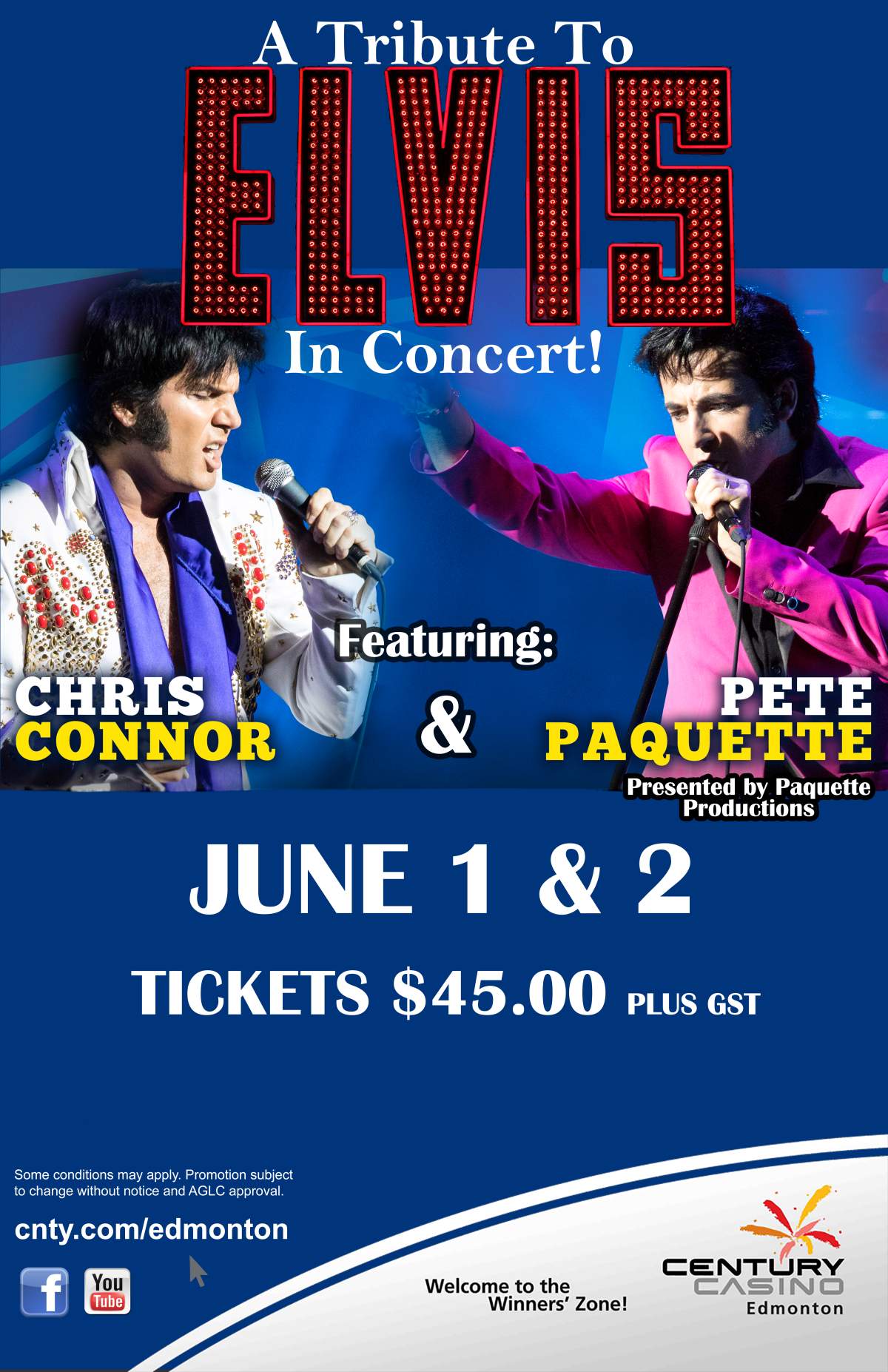 A Tribute to Elvis In Concert featuring Chris Connor & Pete Paquette - image