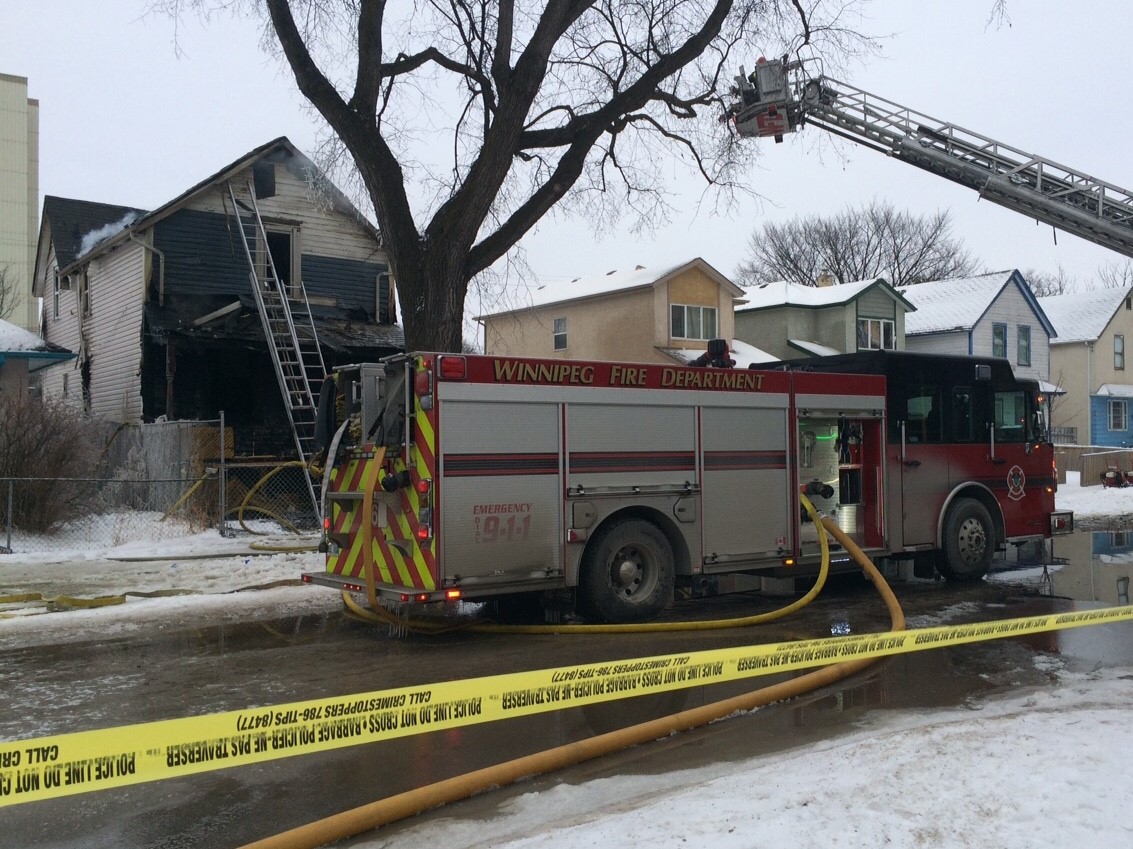 Eight people were inside of the Flora Avenue home at the time of the blaze. 