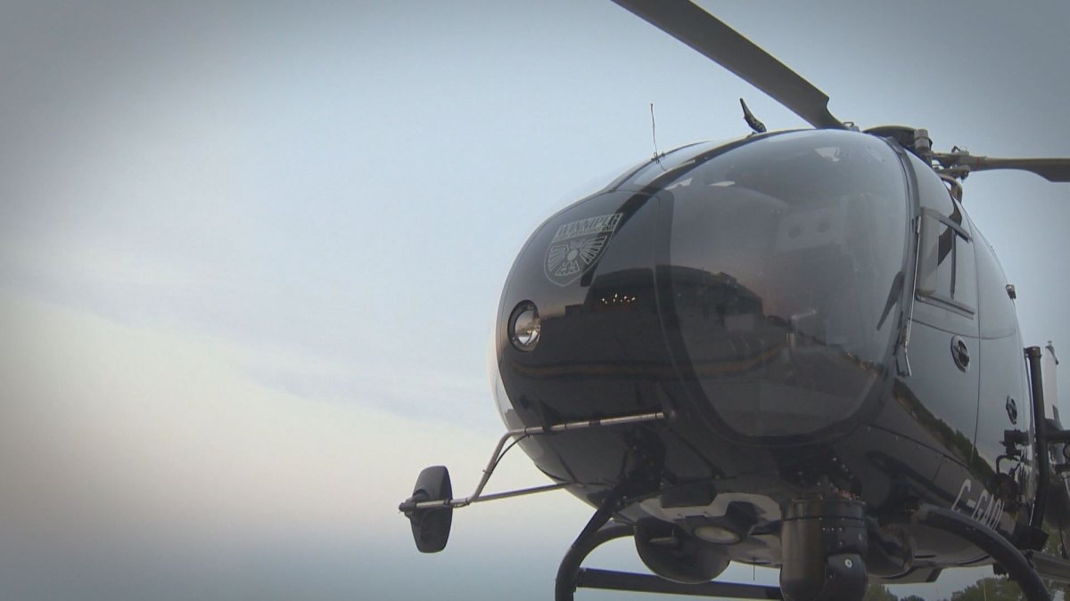 The Winnipeg Police Service helicopter was called into help track a stolen vehicle Monday.