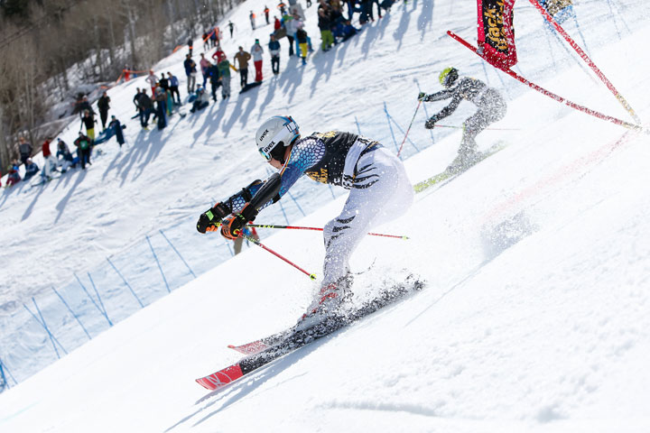 Stefan Luitz of Germany competes during the Audi FIS Alpine Ski World Cup Finals Nation Team Event on March 17, 2017, in Aspen, Colorado.