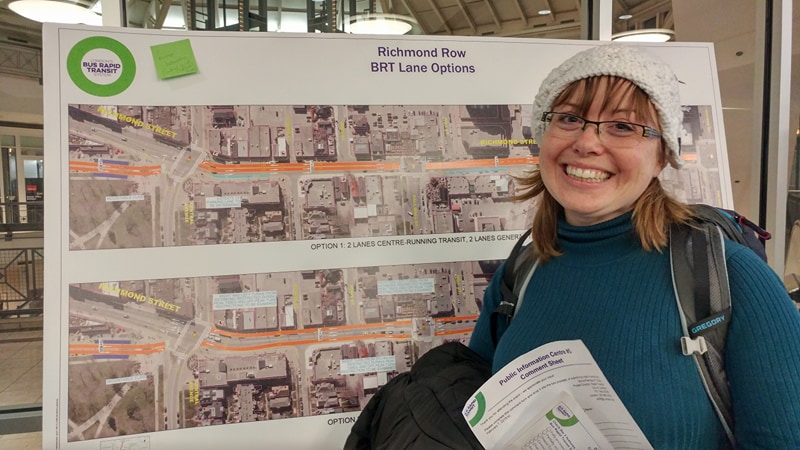 Amanda Stark became an advocate for BRT after financial issues forced her to give up her vehicle, leaving her to use London Transit to get around. 