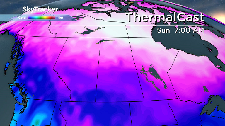 Arctic air darts back in as soon as the warm air moves out this weekend.