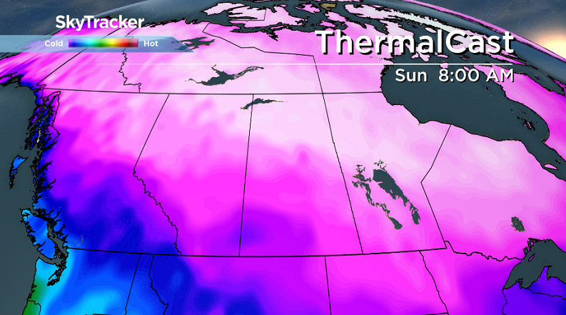 Arctic air plunges back into central Saskatchewan this weekend.