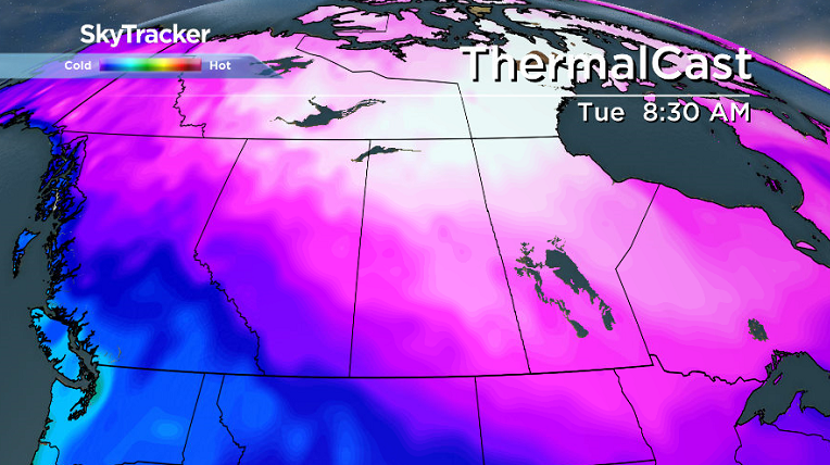 Arctic air surges in again for the second week of 2018.