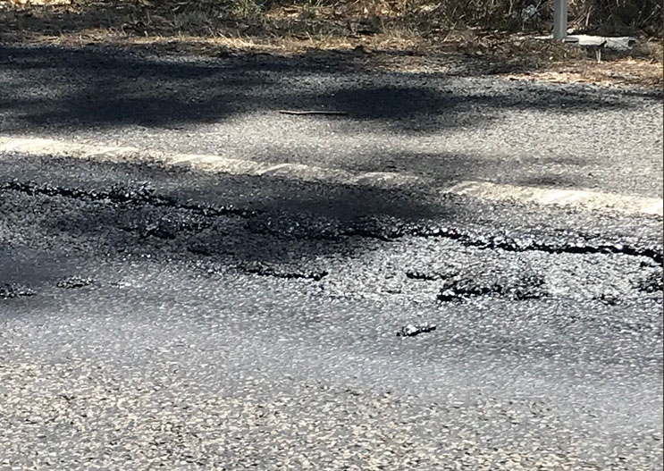 A highway in Australia melted on Friday.