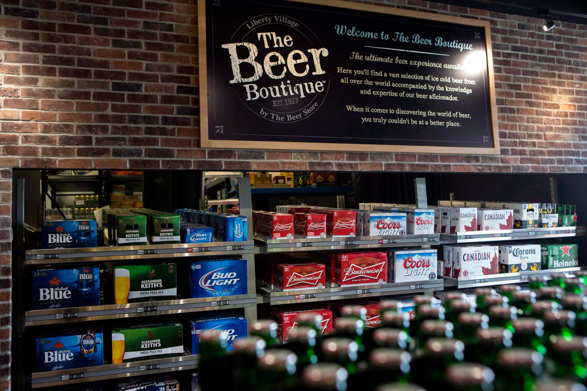A Toronto beer store is pictured on Thursday, April 16, 2015.