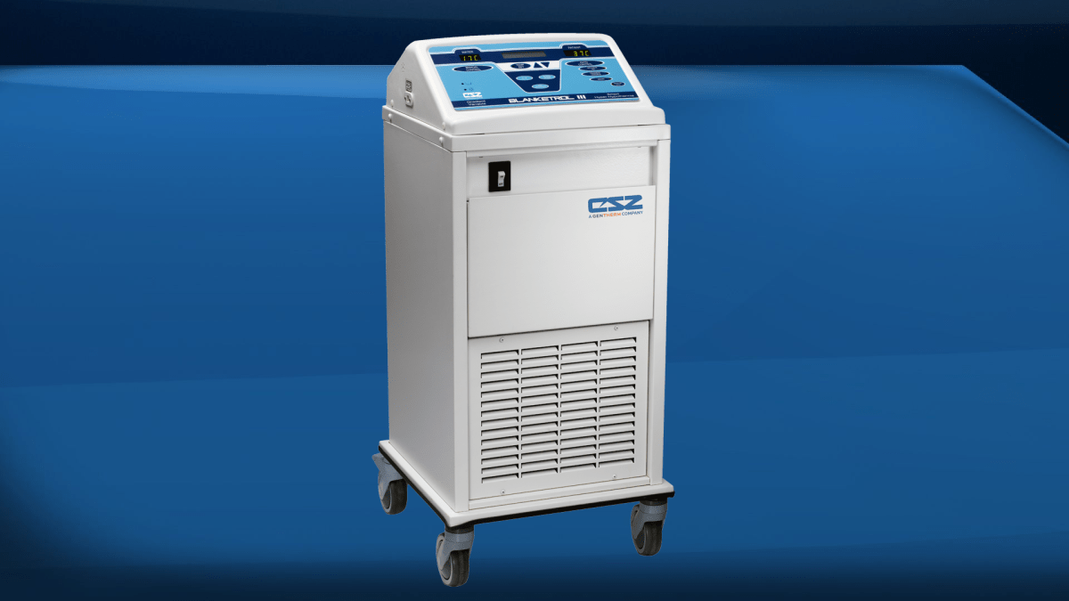 The Blanketrol helps babies cool down after a critical incident during childbirth.