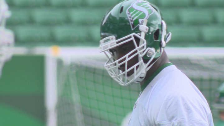 Saskatchewan Roughriders offensive lineman Bruce Campbell has been suspended for two games by the CFL for violating the drug policy.