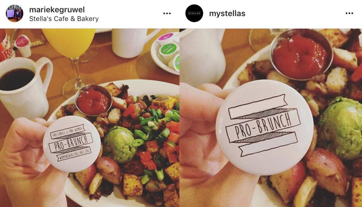 Stella's cafe in Winnipeg is under fire for altering a patron's Instagram photo.
