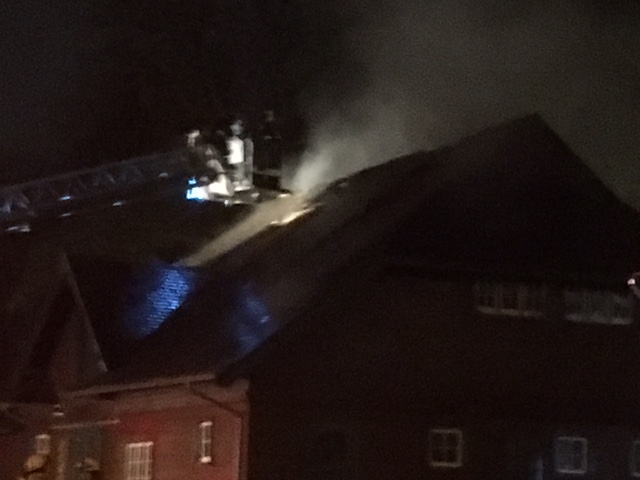 Crews rushed to the scene early Friday morning.