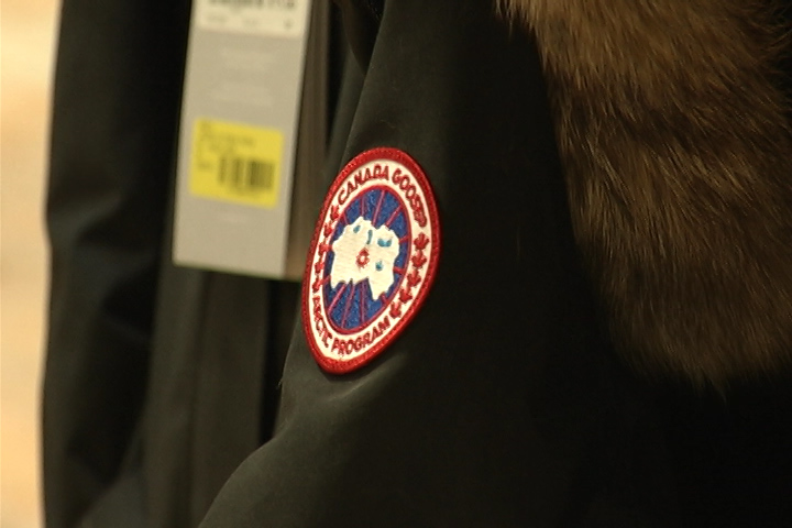 "Armloads" of Canada Goose jackets were reportedly stolen from the store's racks.
