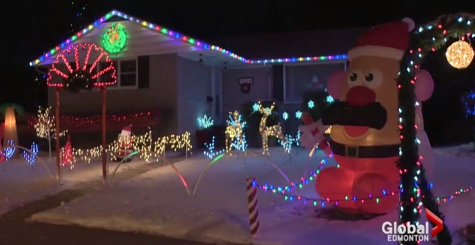A house on Candy Cane Lane in December 2016.