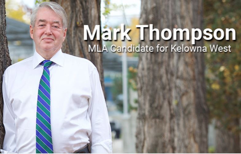 Mark Thompson is running for the BC Conservative Party in the Kelowna West by-election.
