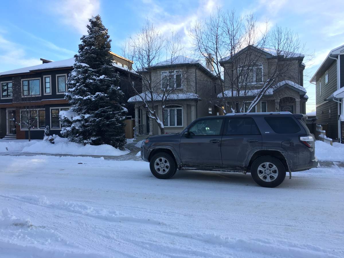 The Toyota 4Runner believed to have been stolen in a carjacking in Calgary on Jan. 1.
