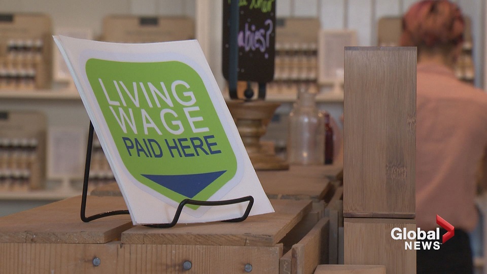 The living wage is calculated as the hourly rate at which a household can meet its basic needs once government benefits have been added and all deductions, such as income tax and employment insurance, are subtracted.