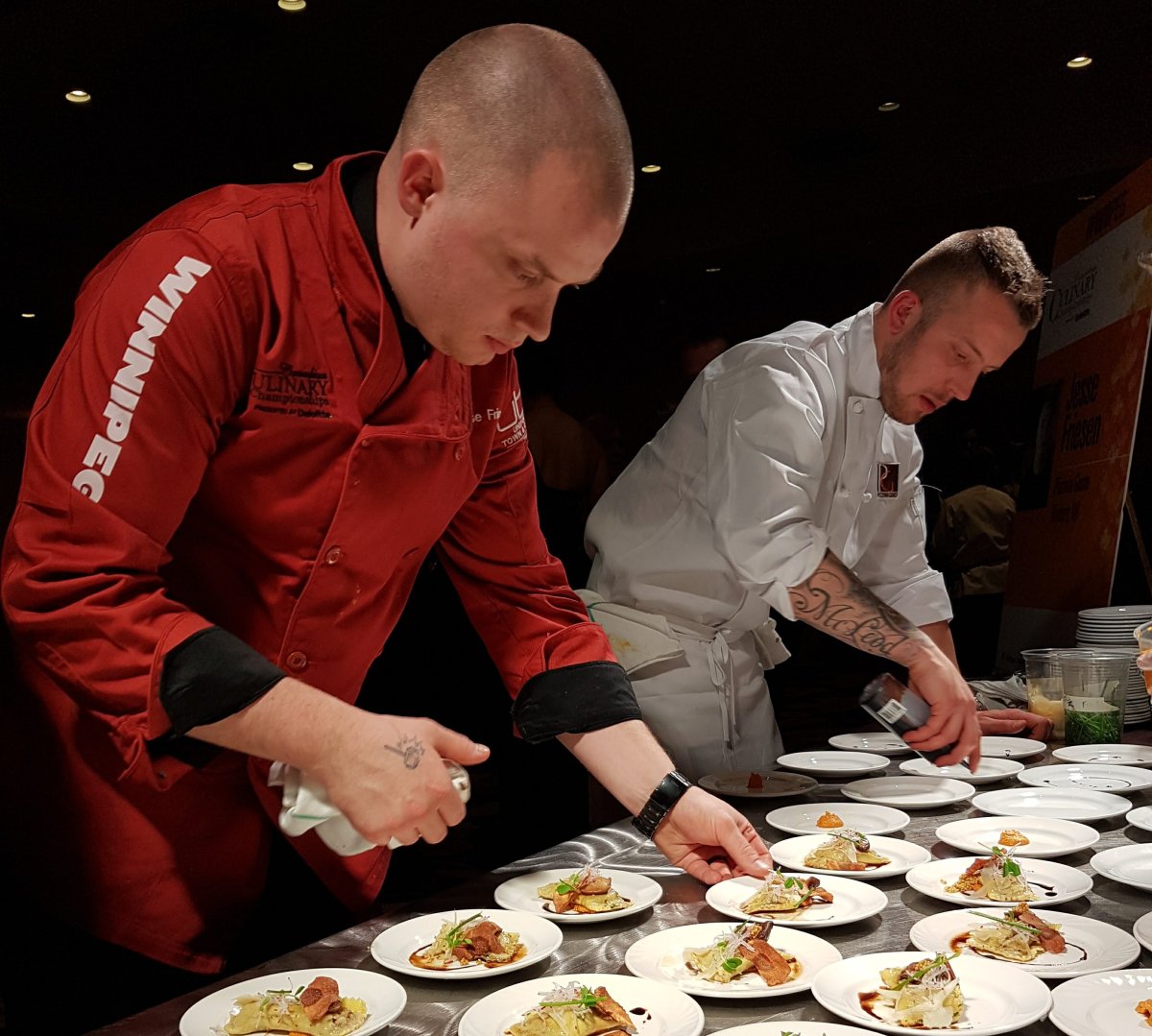 Chef Jesse Friesen at the 2017 Canadian Culinary Championships. This year beers will be competing for honours alongside Canadian chiefs. 