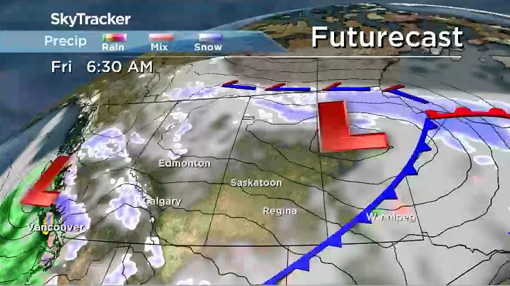 Cooler air injects in behind this system to finish the week on Friday.
