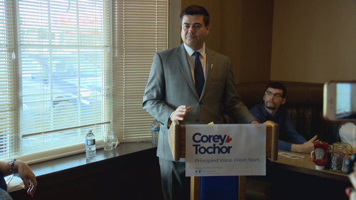 Corey Tochor is the second person to announce they are challenging Conservative MP Brad Trost for the Saskatoon University nomination.