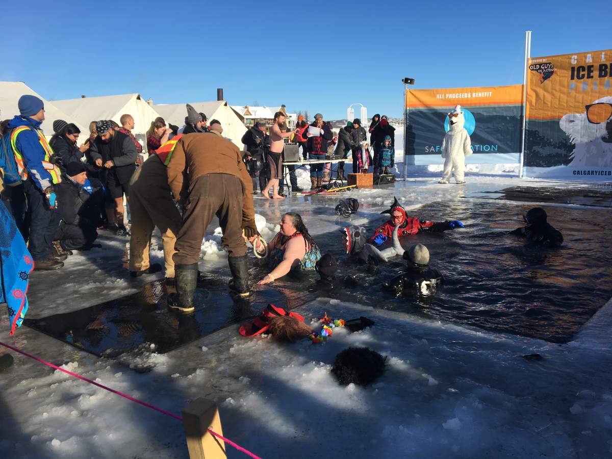 40-year-old Alisha Moore after her plunge