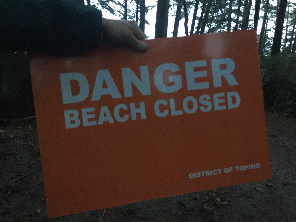 Tofino is one of the districts in the Pacific Rim region that has closed its beaches.