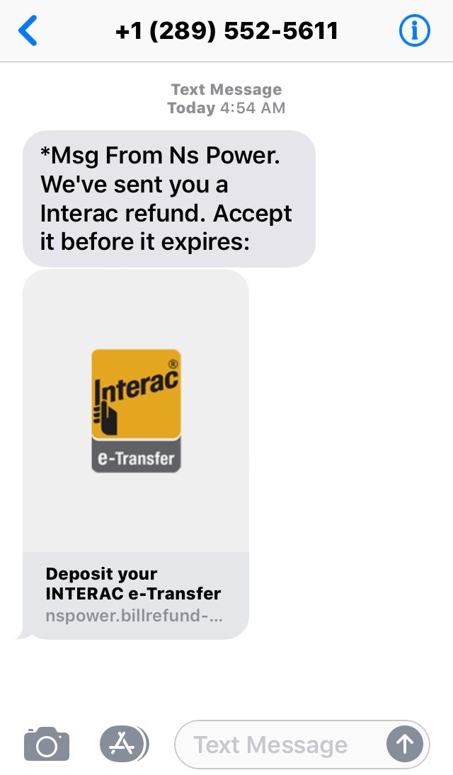 N.S. Power warns customers of text message scam - image