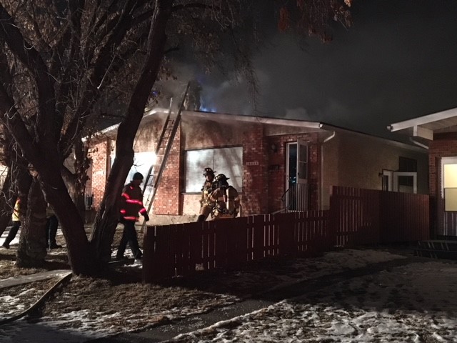 Edmonton Fire Rescue responded to a duplex fire at 10537 154 Street early Monday morning. January 22, 2018.
