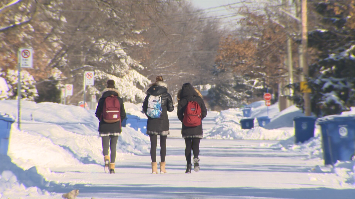 Several Montreal area schools are closed due to icy conditions. File photo.