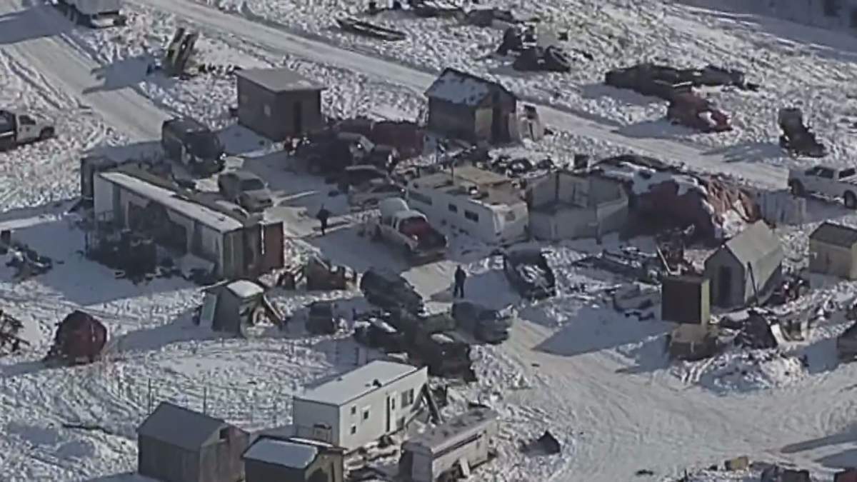 Members of the City of Calgary's safety response unit were on scene at a Fred Brokop's farm as part of a public health investigation.