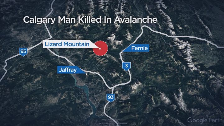 A Calgary man was killed in an avalanche near Fernie Monday, Jan. 8, 2018.