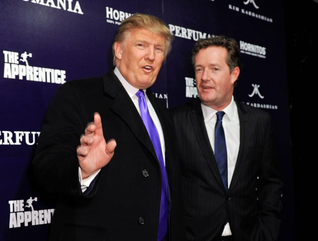 Donald Trump and Piers Morgan in New York City, Nov. 10, 2010.