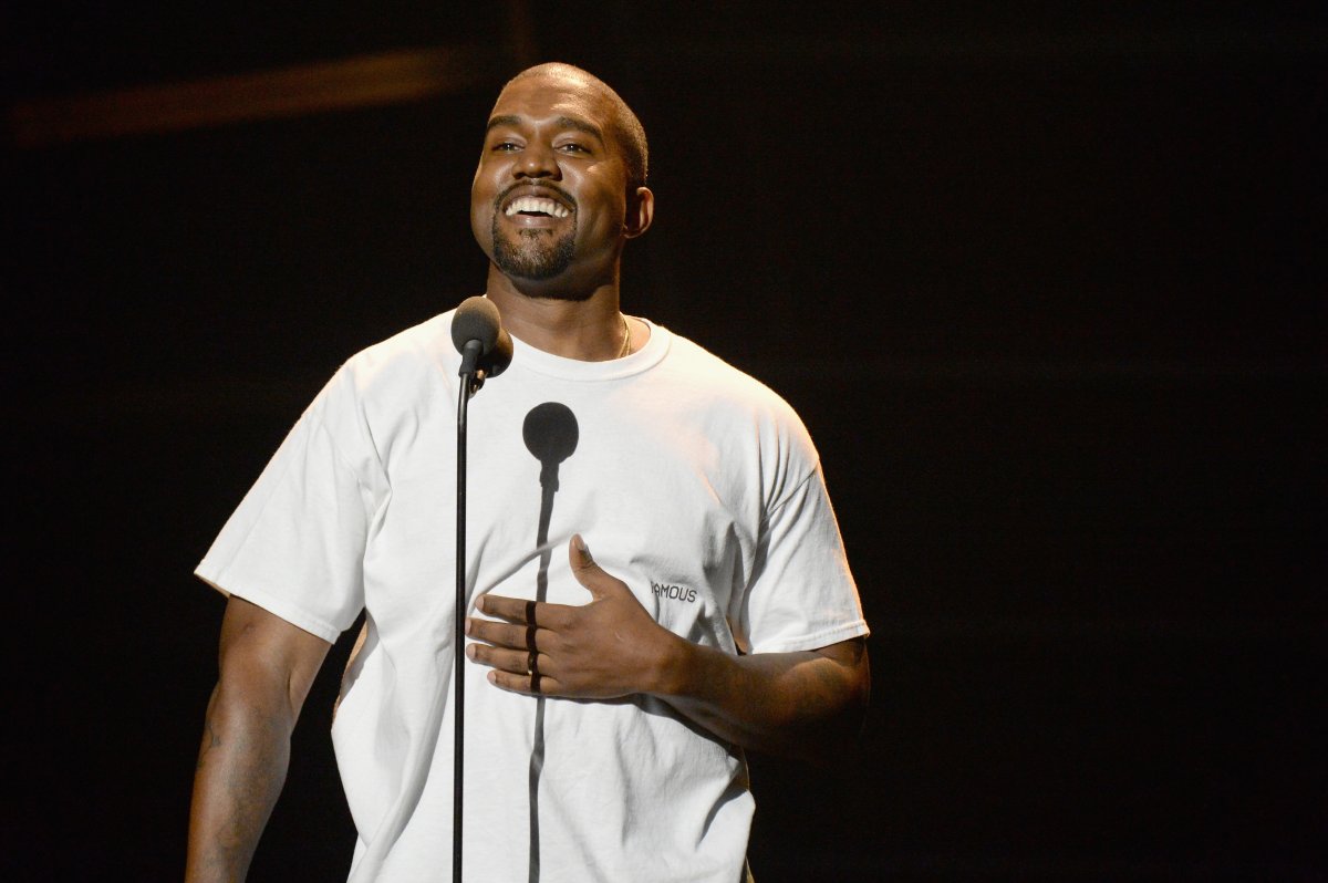 Kanye West speaks onstage during the 2016 MTV Video Music Awards at Madison Square Garden on Aug. 28, 2016 in New York City.