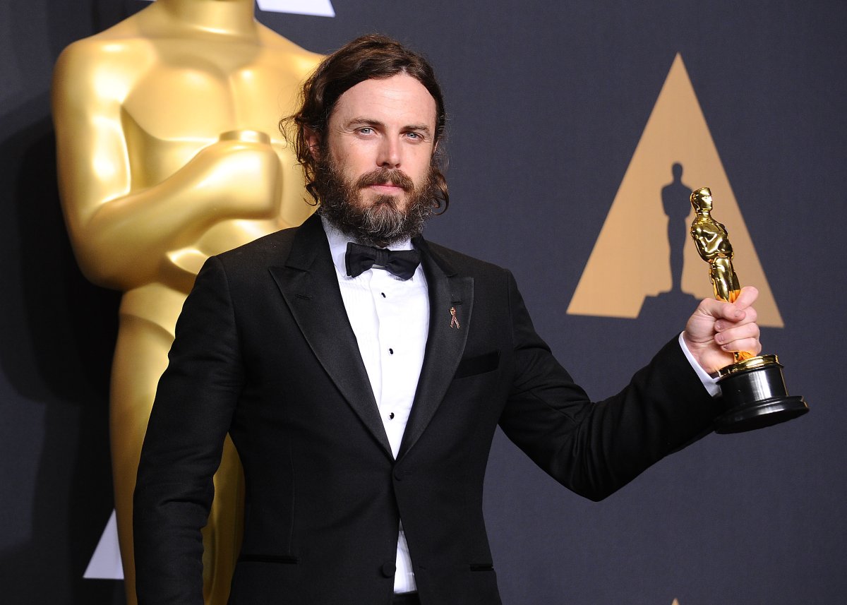 Actor Casey Affleck poses in the press room at the 89th annual Academy Awards at Hollywood & Highland Center on Feb. 26, 2017 in Hollywood, Calif.